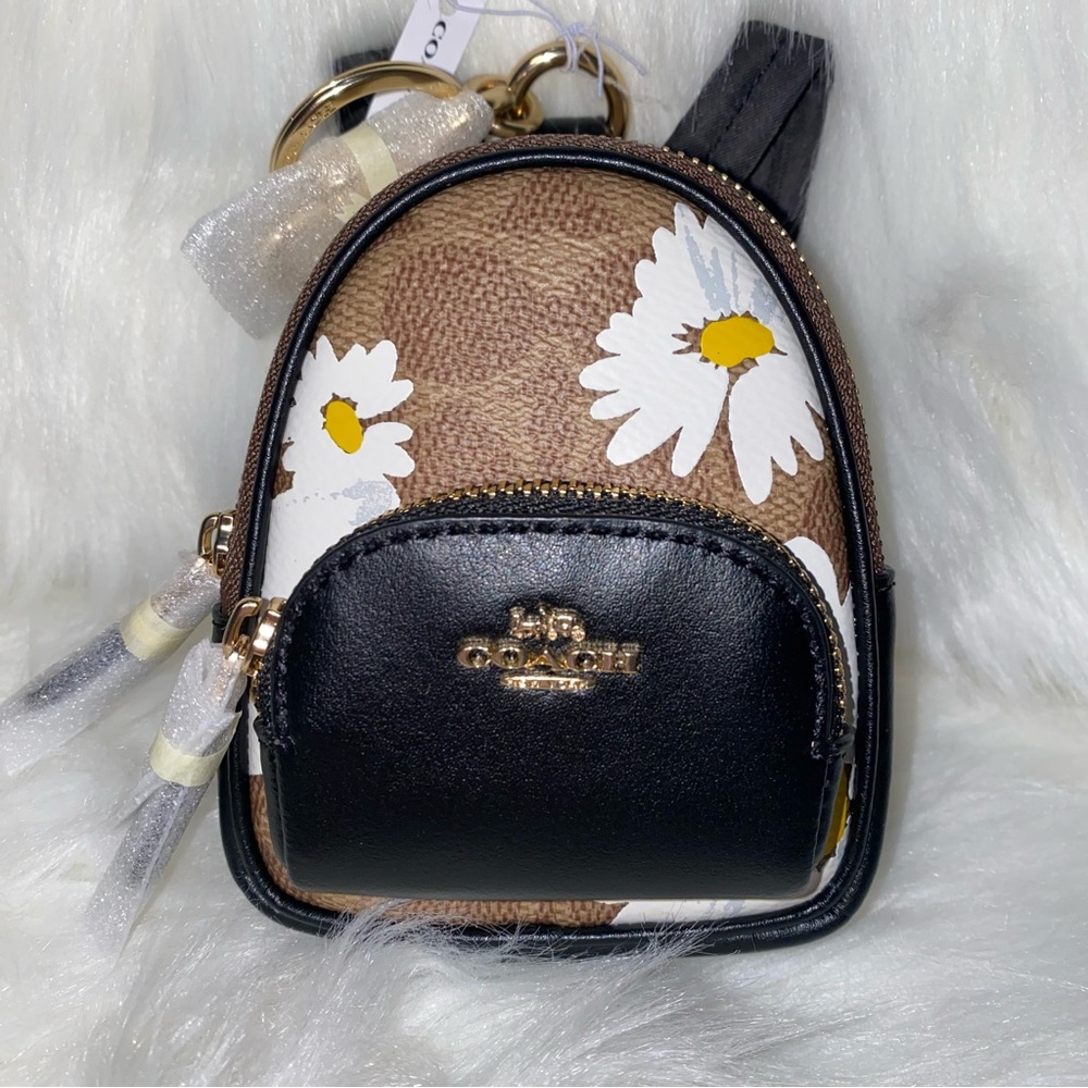 Coach keychain charm backpack New